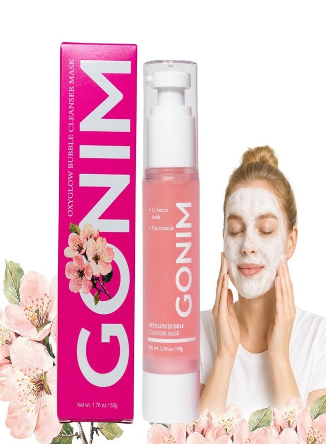 GONIM Face Wash Bubble Facial Cleanser with 3s Self-Foaming, Daily Face Wash for Makeup Remover, Collagen + Ceramides + Niacinamide, Weekly Face Mask for Oily Skin Deep Cleansing Skin Care 50g/1.76oz - Image 1